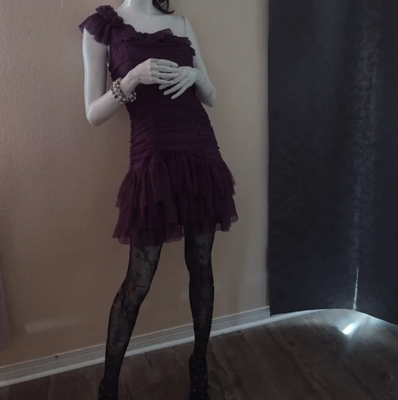 Vintage Purple Lace Dress 90s Prom Sz 11 | Color: Purple | Size: 11j | Amj90278's Closet